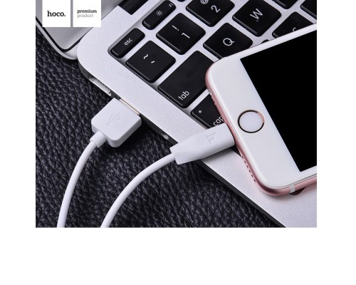 Кабель HOCO X1 USB to Micro 2.4A, 1m, PVC, PVC connectors, White (6957531032038) Кабель HOCO X1 USB to Micro 2.4A, 1m, PVC, PVC connectors, White (6957531032038)