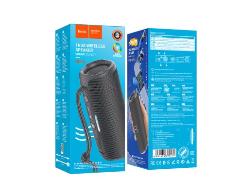 Портативна колонка HOCO HC16 Vocal sports BT speaker Gray (6931474791474)