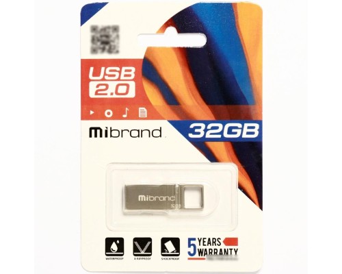 Флеш-накопичувач Mibrand USB 2.0 Shark 32Gb Silver (MI2.0/SH32U4S) Флеш-накопичувач Mibrand USB 2.0 Shark 32Gb Silver (MI2.0/SH32U4S)