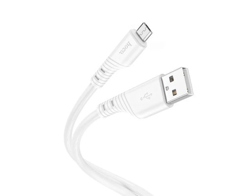 Кабель HOCO X97 Crystal color silicone charging data cable Micro white (6931474799838) Кабель HOCO X97 Crystal color silicone charging data cable Micro white (6931474799838)