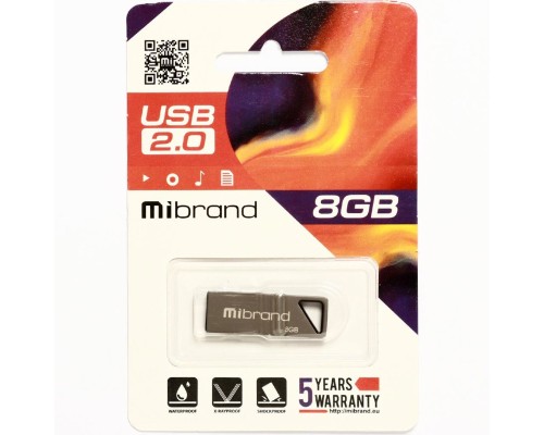 Флеш-накопичувач Mibrand USB 2.0 Stingray 8Gb Grey (MI2.0/ST8U5G) Флеш-накопичувач Mibrand USB 2.0 Stingray 8Gb Grey (MI2.0/ST8U5G)