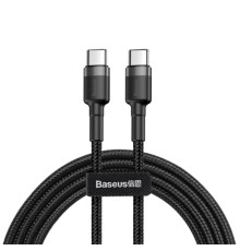 Кабель Baseus Cafule PD2.0 60W flash charging USB cableType-C-Type-C (20V 3A)2M Gray+Black (CATKLF-HG1)