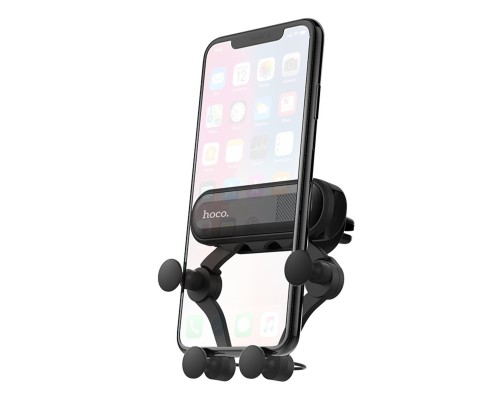 Тримач для мобільного HOCO CA51 Air outlet gravity in-car holder Black (6931474705587) Тримач для мобільного HOCO CA51 Air outlet gravity in-car holder Black (6931474705587)