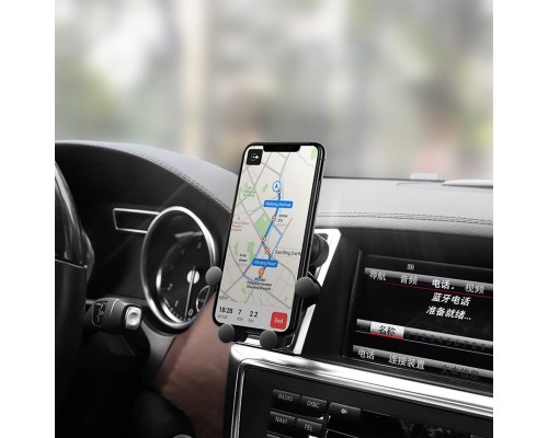 Тримач для мобільного HOCO CA51 Air outlet gravity in-car holder Black (6931474705587) Тримач для мобільного HOCO CA51 Air outlet gravity in-car holder Black (6931474705587)