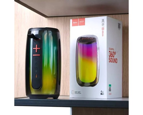 Портативна колонка HOCO HC18 Jumper colorful luminous BT speaker Black (6931474795137) Портативна колонка HOCO HC18 Jumper colorful luminous BT speaker Black (6931474795137)