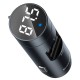 АЗП з FM-модулятором Baseus Energy Wireless MP3 Charger Dark grey (CCNLZ-0G)