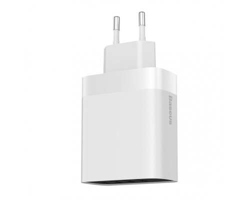 Мережевий зарядний пристрій Baseus Mirror Lake Digital Display 4USB Travel Charger 30W (EU) White (CCJMHB-B02) Мережевий зарядний пристрій Baseus Mirror Lake Digital Display 4USB Travel Charger 30W (EU) White (CCJMHB-B02)