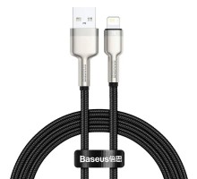 Кабель Baseus Cafule Series Metal Data Cable USB to IP 2.4A 1m Black (CALJK-A01)