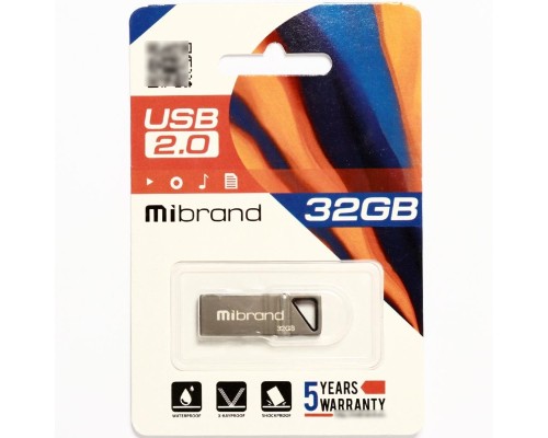 Флеш-накопичувач Mibrand USB 2.0 Stingray 32Gb Grey (MI2.0/ST32U5G) Флеш-накопичувач Mibrand USB 2.0 Stingray 32Gb Grey (MI2.0/ST32U5G)