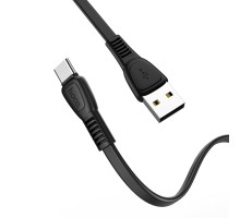 Кабель HOCO X40 USB to Type-C 3A, 1m, TPE, TPE connectors, Black (6931474711694)