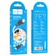 Кабель HOCO X90 Cool silicone PD charging data cable for iP White (6931474788399)