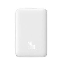 Зовнійшній акумулятор Baseus Magnetic Mini Wireless Fast Charge Power Bank 10000mAh 20W White (PPCX030002)