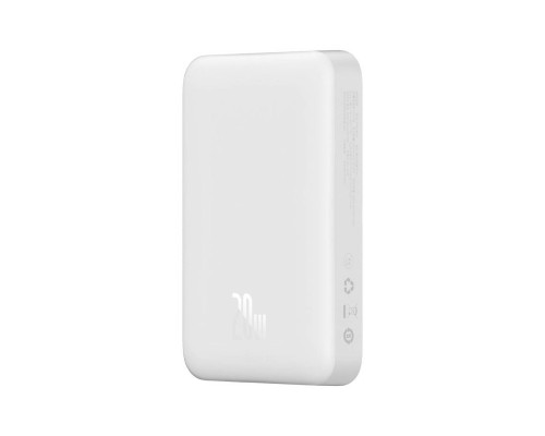 Зовнійшній акумулятор Baseus Magnetic Mini Wireless Fast Charge Power Bank 10000mAh 20W White (PPCX030002) Зовнійшній акумулятор Baseus Magnetic Mini Wireless Fast Charge Power Bank 10000mAh 20W White (PPCX030002)