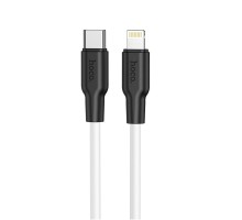 Кабель HOCO X21 Plus Type-C to iP 3A, 20W, 1m,  black and white (6931474742162)