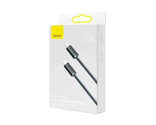Кабель Baseus Dynamic Series Fast Charging Data Cable Type-C to Type-C 100W 1m Slate Gray (CALD000216) Кабель Baseus Dynamic Series Fast Charging Data Cable Type-C to Type-C 100W 1m Slate Gray (CALD000216)