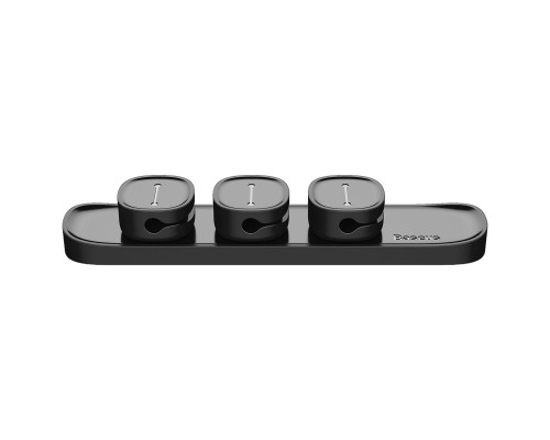 Тримач-затискач для кабелю магнітний Baseus Peas Cable Clip Black (ACWDJ-01) Тримач-затискач для кабелю магнітний Baseus Peas Cable Clip Black (ACWDJ-01)