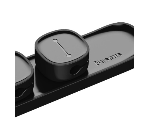 Тримач-затискач для кабелю магнітний Baseus Peas Cable Clip Black (ACWDJ-01) Тримач-затискач для кабелю магнітний Baseus Peas Cable Clip Black (ACWDJ-01)