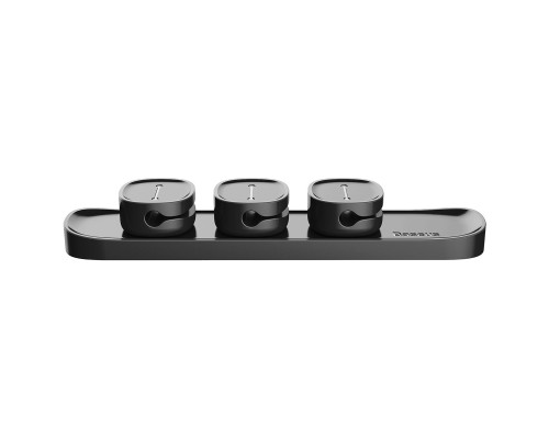 Тримач-затискач для кабелю магнітний Baseus Peas Cable Clip Black (ACWDJ-01) Тримач-затискач для кабелю магнітний Baseus Peas Cable Clip Black (ACWDJ-01)