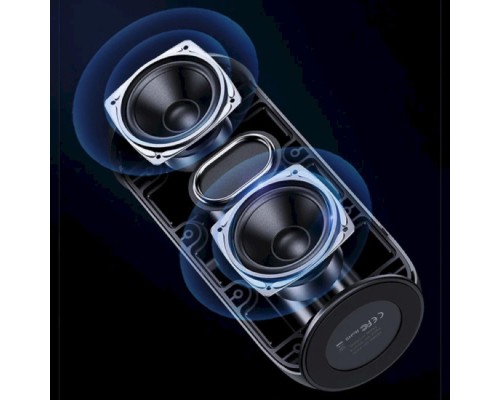 Портативна колонка Usams US-YC011 IPX7 Waterproof Wireless Speaker with Lanyard -- YC Series 2000mAh Black (YC011YX01)
