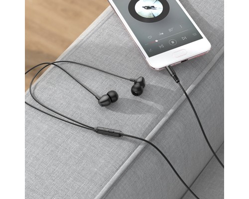 Навушники HOCO M94 universal earphones with microphone Black (6931474767202) Навушники HOCO M94 universal earphones with microphone Black (6931474767202)