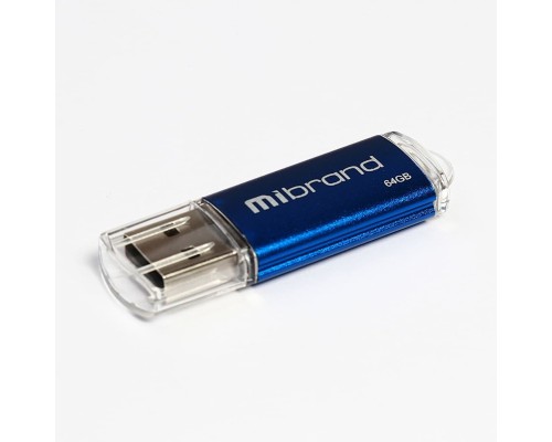 Флеш-накопичувач Mibrand USB 2.0 Cougar 64Gb Blue (MI2.0/CU64P1U) Флеш-накопичувач Mibrand USB 2.0 Cougar 64Gb Blue (MI2.0/CU64P1U)