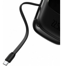 Зовнішній акумулятор Baseus Qpow Digital Display quick charging 20000mAh 20W(WithIPCable)Black (PPQD-H01)