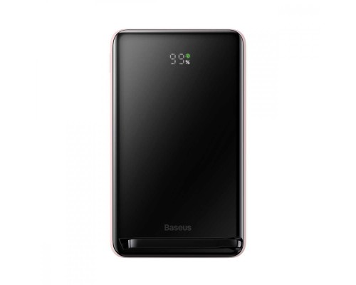 Зовнішній акумулятор Baseus Magnetic Bracket Wireless Fast Charge Power Bank 10000mAh 20W Pink (With cable Type-C to Type-C 60W(20V/3A) (PPCX000004) Зовнішній акумулятор Baseus Magnetic Bracket Wireless Fast Charge Power Bank 10000mAh 20W Pink (With cable Type-C to Type-C 60W(20V/3A) (PPCX000004)
