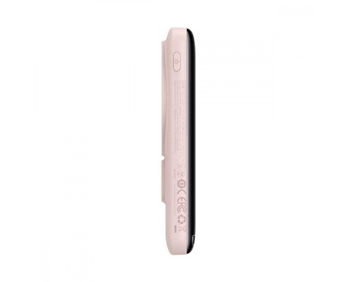Зовнішній акумулятор Baseus Magnetic Bracket Wireless Fast Charge Power Bank 10000mAh 20W Pink (With cable Type-C to Type-C 60W(20V/3A) (PPCX000004) Зовнішній акумулятор Baseus Magnetic Bracket Wireless Fast Charge Power Bank 10000mAh 20W Pink (With cable Type-C to Type-C 60W(20V/3A) (PPCX000004)