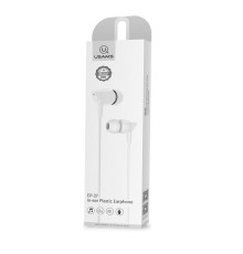 Навушники Usams EP-37 In-ear Plastic Earphone 1.2M White (HSEP3702)