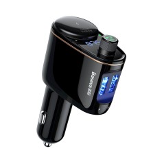 АЗП з FM-модулятором Baseus Locomotive Wireless MP3 Vehicle Charger Black (CCALL-RH01)