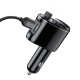 АЗП з FM-модулятором Baseus Locomotive Wireless MP3 Vehicle Charger Black (CCALL-RH01)