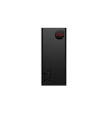 Зовнішній акумулятор Baseus Adaman Metal Digital Display Quick Charge Power Bank 20000mAh 22.5W（2021 Editon）Black (PPAD070101)