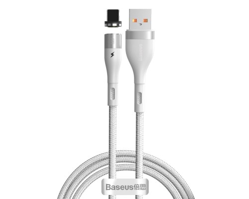 Кабель Baseus Zinc Magnetic Safe Fast Charging Data Cable USB to IP 2.4A 1m White (CALXC-K02) Кабель Baseus Zinc Magnetic Safe Fast Charging Data Cable USB to IP 2.4A 1m White (CALXC-K02)