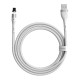 Кабель Baseus Zinc Magnetic Safe Fast Charging Data Cable USB to IP 2.4A 1m White (CALXC-K02)