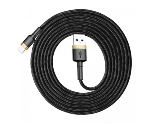 Кабель Baseus Cafule Cable USB For iP 2A 3m Gold+Black (CALKLF-RV1) Кабель Baseus Cafule Cable USB For iP 2A 3m Gold+Black (CALKLF-RV1)