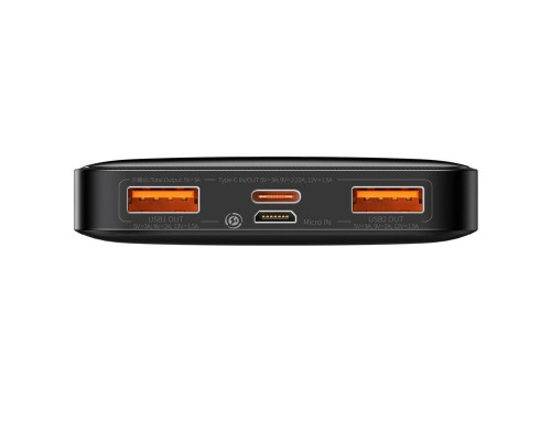 Зовнішній акумулятор Baseus Bipow Digital Display Fast Charge Power Bank 10000mAh 20W Black (PPBD050301) Зовнішній акумулятор Baseus Bipow Digital Display Fast Charge Power Bank 10000mAh 20W Black (PPBD050301)