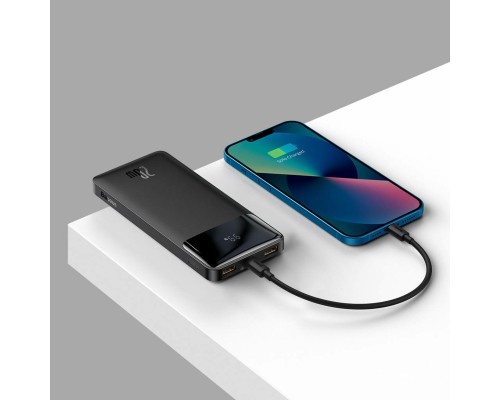 Зовнішній акумулятор Baseus Bipow Digital Display Fast Charge Power Bank 10000mAh 20W Black (PPBD050301) Зовнішній акумулятор Baseus Bipow Digital Display Fast Charge Power Bank 10000mAh 20W Black (PPBD050301)