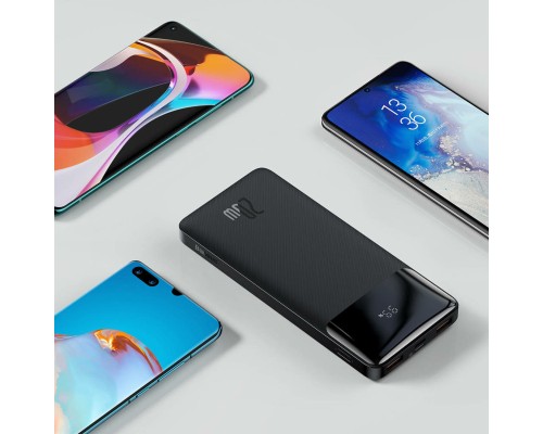 Зовнішній акумулятор Baseus Bipow Digital Display Fast Charge Power Bank 10000mAh 20W Black (PPBD050301) Зовнішній акумулятор Baseus Bipow Digital Display Fast Charge Power Bank 10000mAh 20W Black (PPBD050301)