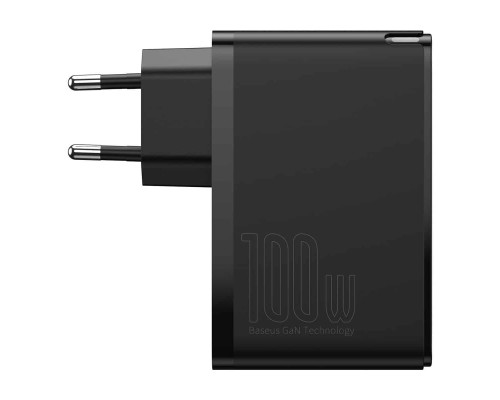 Мережевий зарядний пристрій Baseus GaN2 Pro Quick Charger 2C+2U 100W EU Black (CCGAN2P-L01) Мережевий зарядний пристрій Baseus GaN2 Pro Quick Charger 2C+2U 100W EU Black (CCGAN2P-L01)