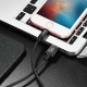 Кабель HOCO X14 USB to iP 2A, 1m, nylon, aluminum connectors, Black (6957531062820)
