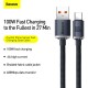 Кабель Baseus Crystal Shine Series Fast Charging Data Cable USB to Type-C 100W 2m Black (CAJY000501)