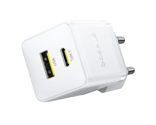Мережевий зарядний пристрій Baseus Palm Fast Charger C+U 30W EU Moon White (with Baseus Mini White Cable USB-C to USB-C 60W (20V/3A) 1m Moon White) (P1011160A213-01) Мережевий зарядний пристрій Baseus Palm Fast Charger C+U 30W EU Moon White (with Baseus Mini White Cable USB-C to USB-C 60W (20V/3A) 1m Moon White) (P1011160A213-01)