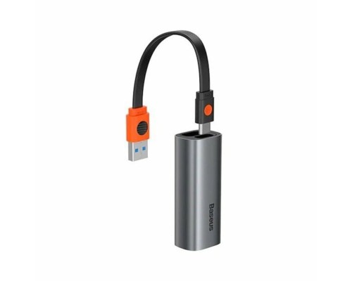 USB-Hub Baseus Steel Cannon Series USB A & Type-C Bidirectional Gigabit LAN Adapter Dark grey (CAHUB-AF0G) USB-Hub Baseus Steel Cannon Series USB A & Type-C Bidirectional Gigabit LAN Adapter Dark grey (CAHUB-AF0G)
