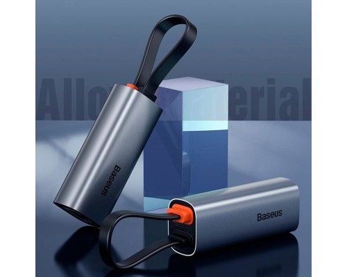 USB-Hub Baseus Steel Cannon Series USB A & Type-C Bidirectional Gigabit LAN Adapter Dark grey (CAHUB-AF0G) USB-Hub Baseus Steel Cannon Series USB A & Type-C Bidirectional Gigabit LAN Adapter Dark grey (CAHUB-AF0G)