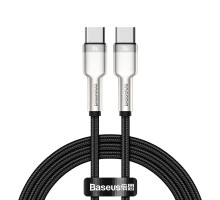 Кабель Baseus Cafule Series Metal Data Cable Type-C to Type-C 100W 2m Black (CATJK-D01)