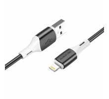 Кабель BOROFONE BX79 Type-C to iP 3A, 20W, 1m,, silicone, silicone connectors, Black (6974443384727)