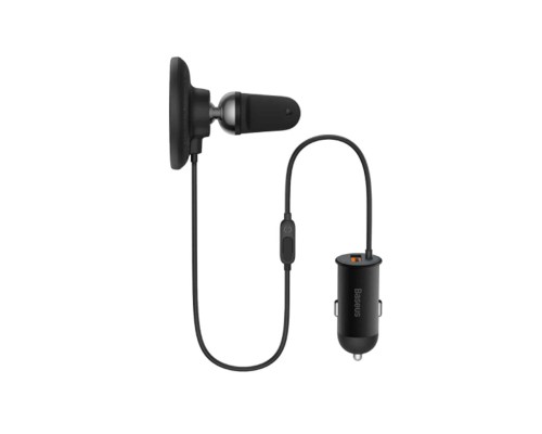 Тримач для мобiльного Baseus CW01 Magnetic Wireless Charging Car Mount 40W (Wireless Charging 15w+USB-A 25W) Black (SUCX040001) Тримач для мобiльного Baseus CW01 Magnetic Wireless Charging Car Mount 40W (Wireless Charging 15w+USB-A 25W) Black (SUCX040001)