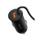 Тримач для мобiльного Baseus CW01 Magnetic Wireless Charging Car Mount 40W (Wireless Charging 15w+USB-A 25W) Black (SUCX040001)