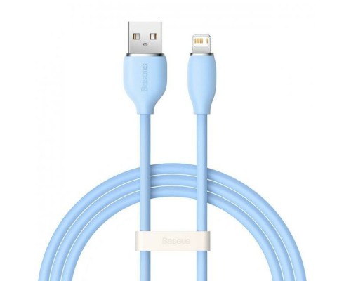 Кабель Baseus Jelly Liquid Silica Gel Fast Charging Data Cable USB to iP 2.4A 1.2m Blue (CAGD000003) Кабель Baseus Jelly Liquid Silica Gel Fast Charging Data Cable USB to iP 2.4A 1.2m Blue (CAGD000003)