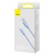 Кабель Baseus Jelly Liquid Silica Gel Fast Charging Data Cable USB to iP 2.4A 1.2m Blue (CAGD000003)